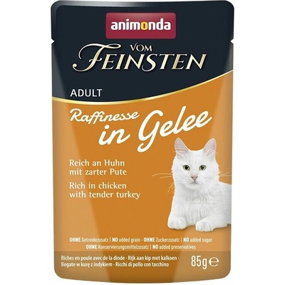 Animonda Vom Feinsten Raffinesse In Gelee Kúsky kuraťa a morky v želé 85 g