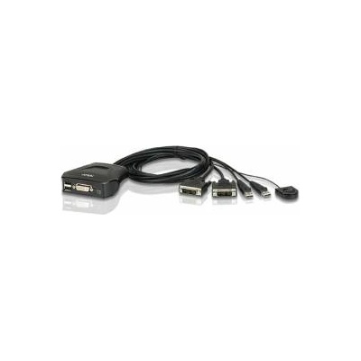 ATEN Превключвател KVM 2x 1, ATEN CS22D, USB DVI, CS22D