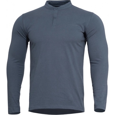Tričko Pentagon Romeo Henley 2.0 dlhý rukáv Charcoal blue