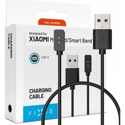FIXED USB-A Charging Cable for Xiaomi Mi Band/Smart Band 8/9/Pro/Active, black FIXDW-1176