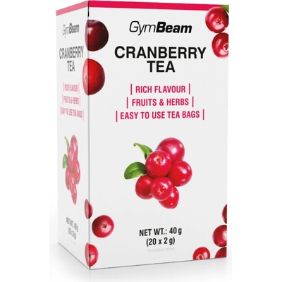 GymBeam Brusinkový čaj 20 x 2 g