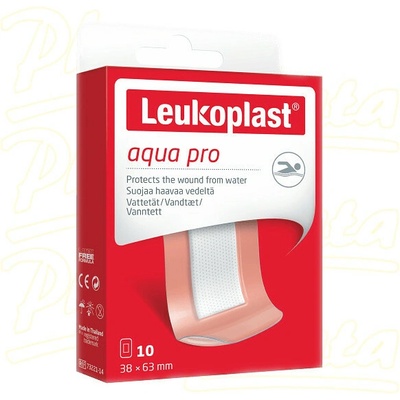 Leukoplast Aqua Pro náplast voděodolná 38 x 63 mm 10 ks