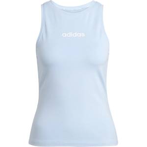 adidas Дамски потник Adidas Essentials Linear Slim Cotton Tank Top Womens - Glow Blue