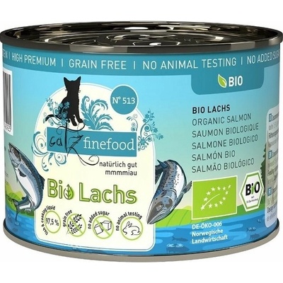 Catz finefood Bio No.513 s lososom 200 g