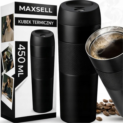 Maxsell termohrnek 450 ml černý