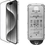 Guess BP Rhinestone 2 в 1 защитно стъкло за екран и камера за iPhone 16 Pro Max златно (GUBPP16XSPCLGGD)