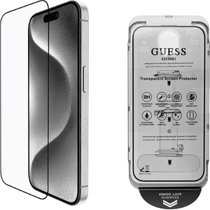 Guess BP Rhinestone 2 в 1 защитно стъкло за екран и камера за iPhone 16 Pro Max златно (GUBPP16XSPCLGGD)