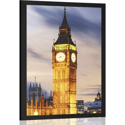 Plakát noční Big Ben v Londýně - 20x30 no frame