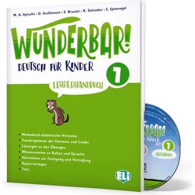 Wunderbar! 1 - Lehrerhandbuch + 2 Audio-CD