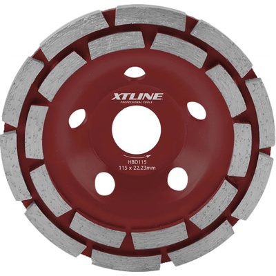 Xtline Kotouč diamantový brusný dvouřadý 115 mm HBD115