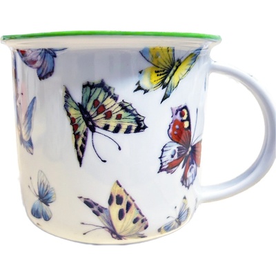 Český porcelán Dubí Dubí Hrnek Tina motýli 380 ml