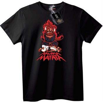 NOONEBRAND Тениска Горящ Глиган MATAK - 7XL, Black