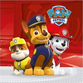 Procos Papierové servítky Paw Patrol Ready For Action 33x33cm 20ks