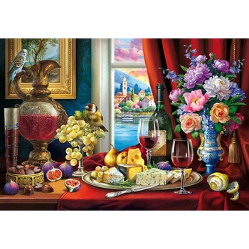 Bluebird Puzzle - Puzzle Still Life and Wine - 1 000 piese