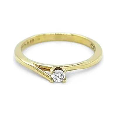 Beny Jewellery zlatý zásnubní s Diamantem 2011296