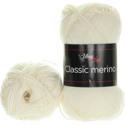 Vlna Hep Classic merino 6002 krémově bílá