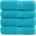 vidaXL Премиум кърпи за гости SOLUND 4 бр. тюркоазени 30x50 см 600 г/м2 (137447)