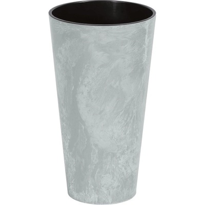 Prosperplast Kvetináč Tubus Slim Beton Effect s vkladom 30 cm sivý