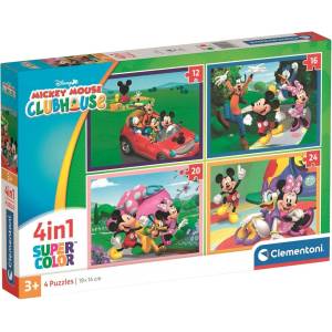 Clementoni Детски пъзел Clementoni 4 в 1 - Клубът на Мики Маус (21755) - baby