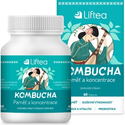 Liftea Kombucha Pamäť a koncentrácia 60 kapsúl