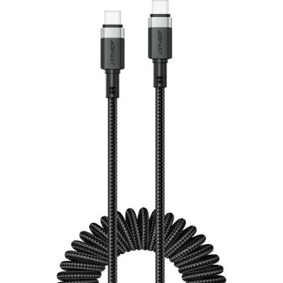 Acefast C14-03 USB-C – USB-C pružinový 480Mb/s 3A 1,2m černý
