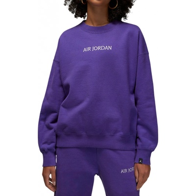 Jordan wmns wordmark fleece crew DV6469-514 Fialová