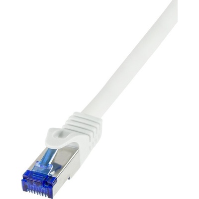 Logilink C6A011S Patch, S/FTP, 6a, stranded, Cu, LSZH, 0,25m, bílý