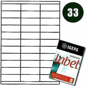 Igepa Group Mondi LABELS A4 IGEPA 70.0 X 25.4 MM WHITE (100)
