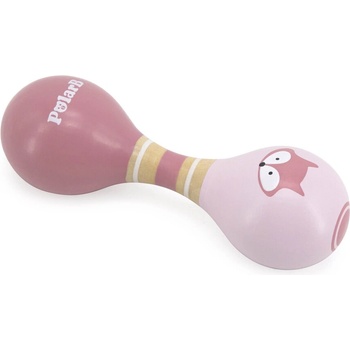 Viga Toys Двоен дървен маракас Viga Toys PolarB - Лиса (44090)