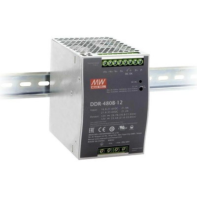 MEAN WELL DDR-480D-12 DC / DC menič napätia 12 V 33.4 A 400.8 W Počet výstupov: 1 x