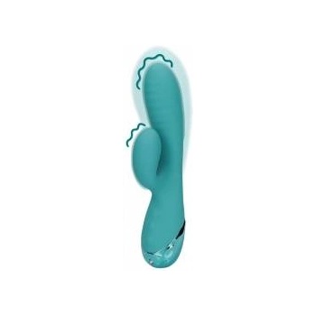 Boss of Toys Loveline Inflatable Rabbit Model - Peacock Blue, Multi-Speed Silicone System