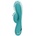 Boss of Toys Loveline Inflatable Rabbit Model - Peacock Blue, Multi-Speed Silicone System