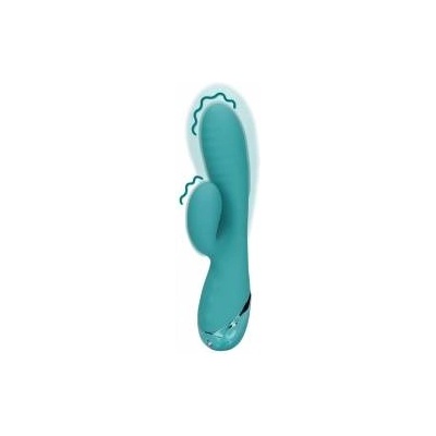 Boss of Toys Loveline Inflatable Rabbit Model - Peacock Blue, Multi-Speed Silicone System