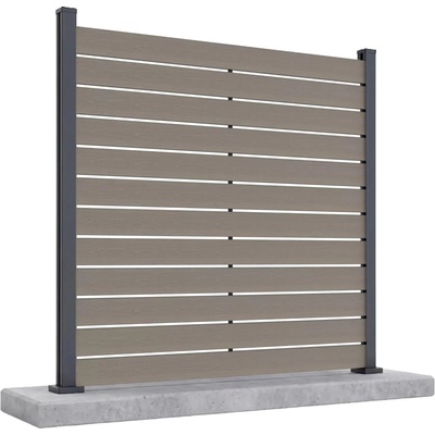 Gutroof plotový panel na tvrdý podklad NEO 185 x 180 cm dubová hnedá 009662