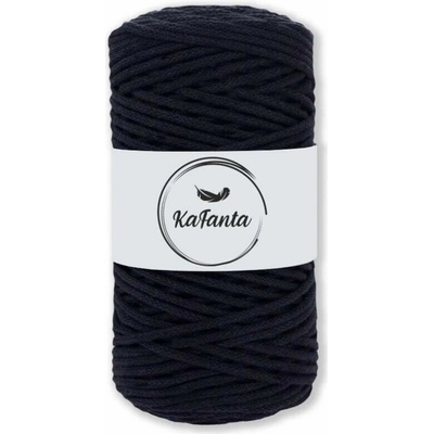 Bavlnená šnúra KaFanta 3 mm - čierna