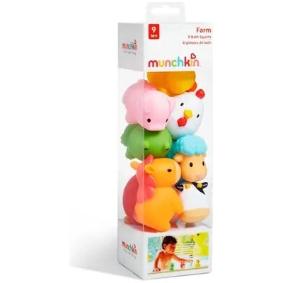 Munchkin Bath Farm Bath Squirts do vody 9 m+ 8 ks