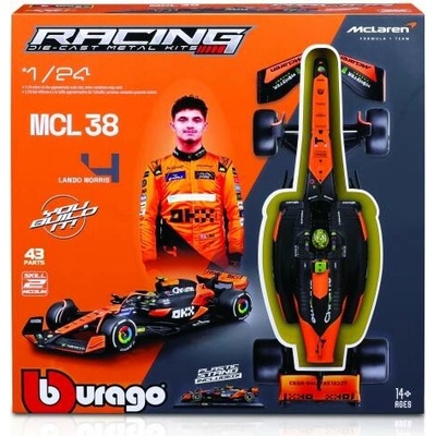 BburagoRACE Formula F1 MODEL-KIT McLaren F1 Team MCL38 2024 4 Lando Norris 1:24