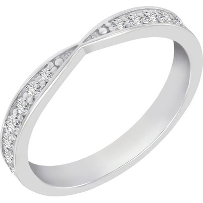 Eppi platinový eternity prsteň s diamantmi Hilaria R41874