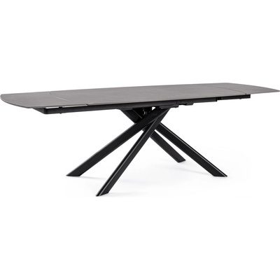 Bizzotto Трапезна разтегателна маса Joakim, 160-240x90 см, сива, мраморен ефект (0731280)