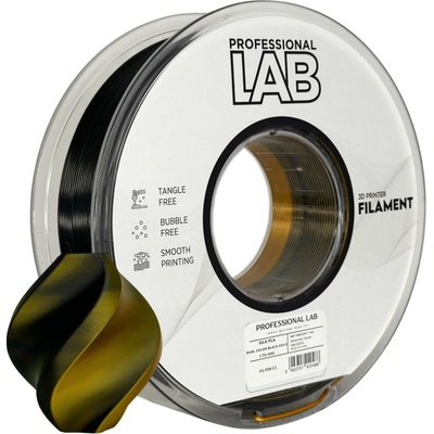 Professional Lab FG-P98-E1 PLA Silk, Dual Color, Black, Gold, 1kg, 1,75mm