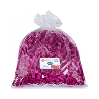 Q-bricks kostky 4x2 fialové 1000 ks