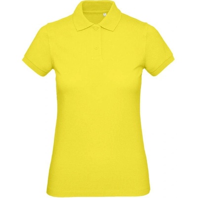 B&C Inspire Polo /women Dámske piqué polo z bio bavlny žltá solar