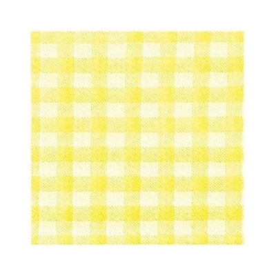 Sahm ubrousky 1V KARO žlutý 100ks/bal 100006341 33x33cm