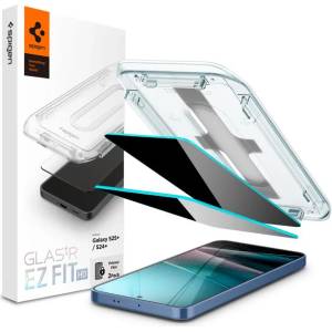 Spigen Glass tR EZ Fit HD (Privacy) комплект от 2 броя защитно калено стъкло за Samsung Galaxy S25+ (AGL09307)