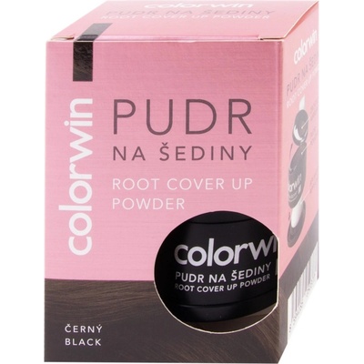 Colorwin púder na šediny a pre objem vlasov, čierny 3,2 g