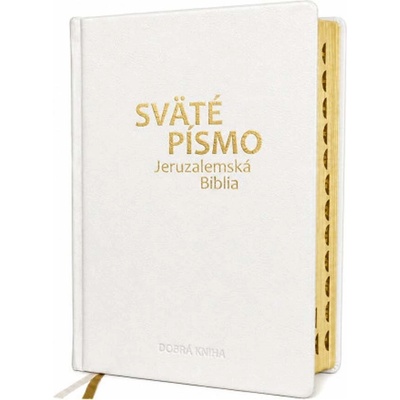 Sväté písmo - Jeruzalemská Biblia - biela so zlatorezom (veľká)