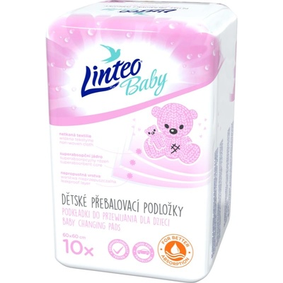 Linteo Baby Changing Pads подложки за смяна на пелените 60x60 10 бр