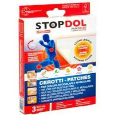 STOPDOL náplast proti bolesti s hřejivým efektem 9 × 14 cm 3 ks
