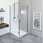 POLYSAN Zoom Line - Душ ъгъл 90x100 см, версия L/R, Antidrop, прозрачно стъкло/хром ZL1290ZL3210 (ZL1290ZL3210)