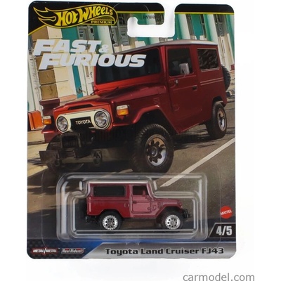 Mattel hot wheels Toyota Land Cruiser Fj43 1977 Fast & Furious Červená Bílá 1:64